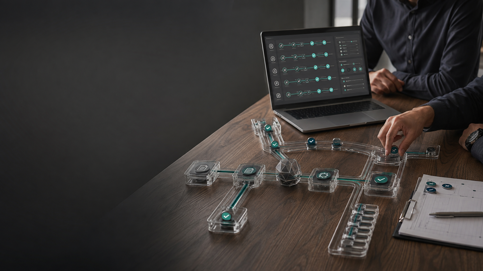 Automatización en producción: tablero de ejecuciones, validaciones y excepciones de cada corrida